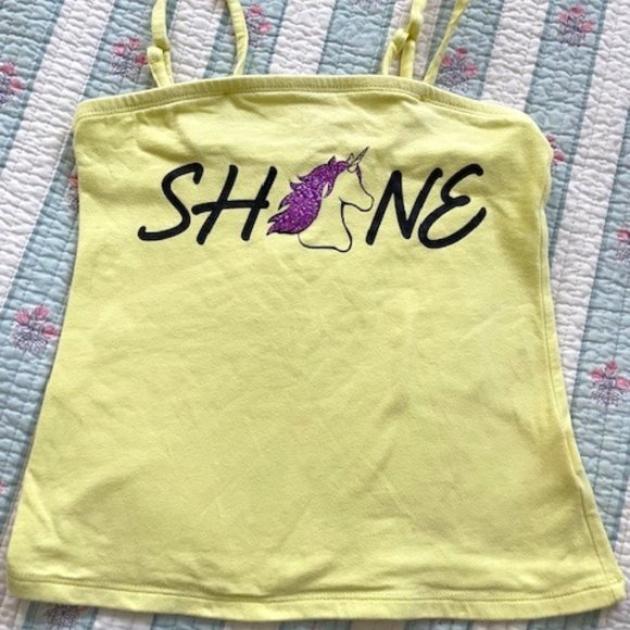 Justice Girls Tank top/Tube top 10Y Unicorn - Picture 1 of 5